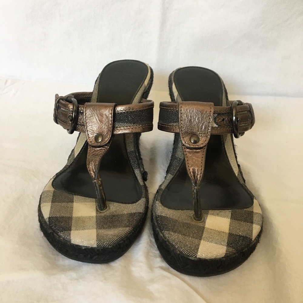 Burberry wedge sandal